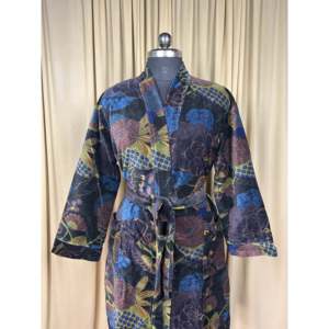 Kimono de luxe unisexe en velours, élégant, réversible, doublé de soie, robe de chambre originale, douce, pour l'automne et l'hiver, cadeau de Noël, robe de maison, veste bohème - Product Image 1