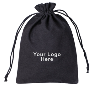 Bolsa de maquillaje reutilizable con asa de cuerda con cordón y logotipo personalizado | Pequeña bolsa de algodón orgánico para cosméticos y embalaje de regalo - Product Image 3