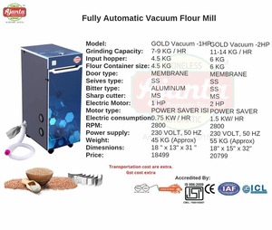 Bền Dọc Bột Mill ATTA Chakki Gravy Máy Chip Nhà Sản Xuất Thiết Bị Chế Biến Thực Phẩm Hiệu Quả Thấp Bảo Trì Thiết Kế - Product Image 5