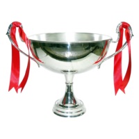 Trophée sportif moderne classique en métal argenté de haute qualité, gravé au laser, durable, avec logo personnalisé pour compétition, école, université