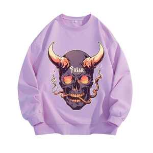 2025 nuevo estilo logotipo personalizado 330g impresión Digital 100% algodón sólido invierno hombres polar pulóver sudadera de peso pesado - Product Image 5