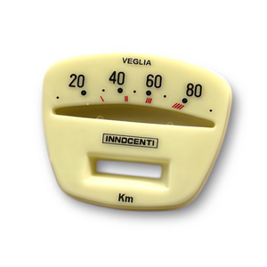 หน้าปัดเรือนไมล์รถมอเตอร์ไซค์ Lambretta S3 125cc ความเร็ว 80 กม./ชม. - Product Image 3