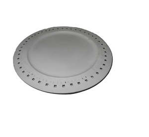 Plaque de chargeur en métal de haute qualité faite à la main argent martelé Design luxe motif rond occasions d'école de mariage Type de paquet - Product Image 2