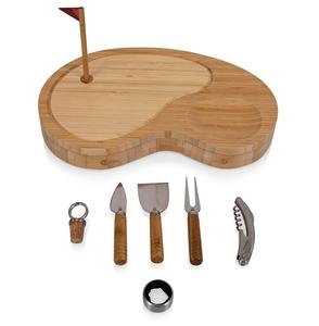 Tabla de queso asta plato de bambú hecho a mano Arthur Court diseños utensilios de cocina y artilugios de acero inoxidable - Product Image 5