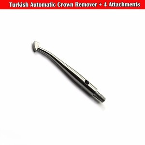 Gran oferta, removedor de corona turca Dental de acero inoxidable alemán con 4 accesorios, instrumentos quirúrgicos de odontología, certificado CE - Product Image 2