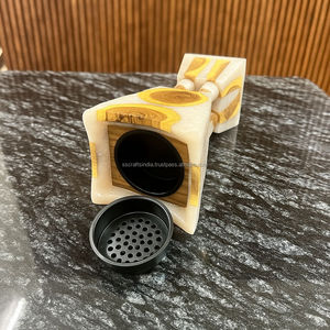 Brûleur de Bakhoor élégant en résine et en bois de meilleure qualité pour l'aromathérapie religieuse et domestique faite à la main d'Inde - Product Image 2