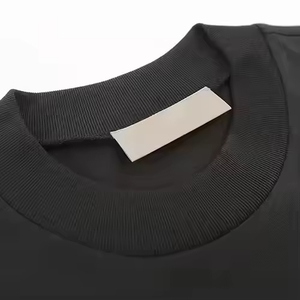 เสื้อยืดโอเวอร์ไซส์สตรีทแวร์ผู้ชาย |   เสื้อยืดคอวีทรงปกติ ผ้าฝ้าย 100% เนื้อหนา |   เสื้อเชิ้ตผ้าทอธรรมดาแบบเรียบสั่งทำพิเศษ - Product Image 3