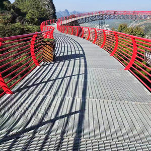 Grille en acier galvanisé à dents personnalisée, robuste, pour sol industriel/grille en acier robuste/couverture de drainage de <span class=keywords><strong>gouttière</strong></span> - Product Image 4