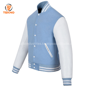 Personalizado Chenille bordado manga de cuero Vintage béisbol Letterman Versity chaqueta para los hombres transpirables Varsity chaquetas OEM - Product Image 2