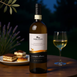 Italy Terre Cevico Sweet White Albana Di Romagna DOCG Rich Floral Italian <b>Dessert</b> Wine 750ml 6 Bottles Per Pack - Product Image 3