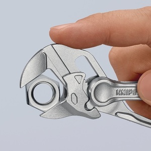 Llave Inglesa KNIPEX XS de 100 mm de Longitud, 21 mm de Ancho de Apriete, Cromada con Superficie Rugosa en Relieve - Product Image 4