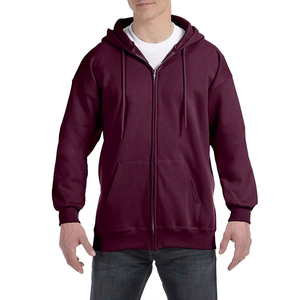 Meilleure qualité hommes sweats à capuche zippés 100% coton polaire conception unique sweats à capuche Streetwear avec impression et broderie personnalisées en gros - Product Image 1