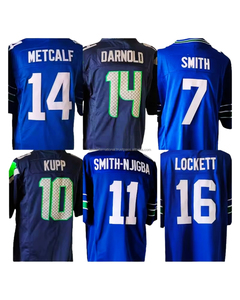 Maillots de football américain brodés de paillettes avec nom du joueur 100% polyester Prêt à expédier Meilleure qualité Jersey cousu - Product Image 2