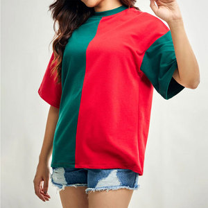 T-shirt graphique oversize en coton premium pour femme, prêt à personnaliser, fournisseur en gros OEM ODM - Product Image 4