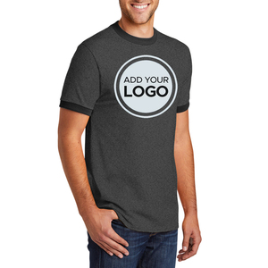 T-shirts Ringer Chemises personnalisées pour hommes, chemises personnalisées Ringer T-Shirt Small Business Work Ringer TEE Shirts - Product Image 1