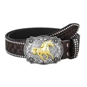 Ceintures classiques pour hommes en cuir de vache véritable avec boucle en alliage, construction imperméable et durable pour un usage quotidien - Product Image 1