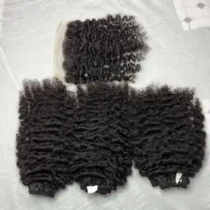 ผมชาวพม่าแบบดิบๆชาว100% ผมคนหยิกสีธรรมชาติไม่ผ่านการดูแล - Product Image 1