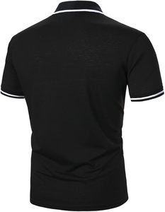T-shirts de polo de golf de vêtements de sport de la meilleure qualité avec polos personnalisés respirants à panneau uni - Product Image 6