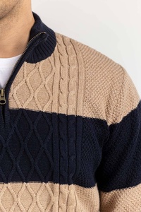 เสื้อสเวตเตอร์ผู้ชายดีไซน์ใหม่ แขนยาว ผ้าถัก คอกลม ระบายอากาศได้ดี ไซส์ใหญ่ - Product Image 6