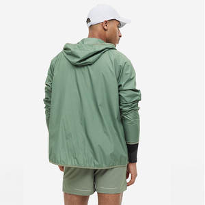 <b>Men's</b> Unisex <b>Shorts</b> Set For <b>Men</b> 100% Polyester Split Color Own Your Logo <b>Zip</b>-Up Windbreaker <b>Short</b> Sets Jogging Wear - Product Image 3