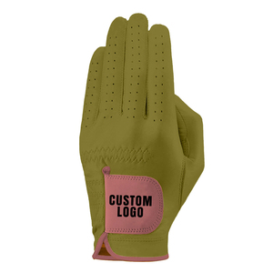 Gants de golf pour hommes avec logo personnalisé de qualité supérieure Meilleur cuir de mouton Cabretta Couleur OEM souple Scène de sport Applicable - Product Image 1