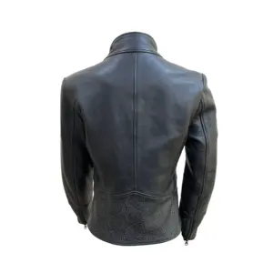 Vente directe d'usine quantité minimale de commande bas Veste en cuir en peau de mouton à la mode de grande taille pour les femmes Caractéristique respirante - Product Image 3