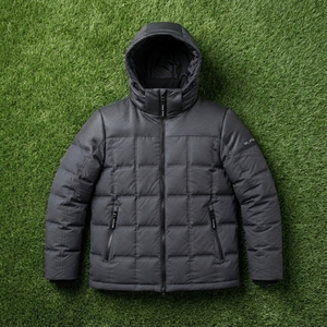<b>Men</b> <b>Hooded</b> <b>Padded</b> <b>Jacket</b> Square Quilted Warm High Collar Zip Up Winter Outdoor <b>Jacket</b> Multi Pocket OEM ODM - Product Image 5