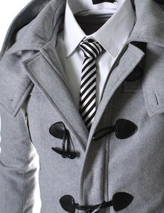 2025 hommes léger long hiver chaud laine manteaux haute qualité manteaux décontractés avec bouton décoration - Product Image 5