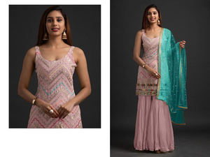 Indian Pakistani Style Casual Salwar Kameez Pakistani Party <b>Dress</b> Ready Made <b>Ladies</b> Cotton <b>Suit</b> Stitched Elegant Woman <b>Dresses</b> - Product Image 1