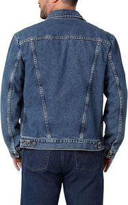 Premium Men Washed <b>Denim</b> <b>Jacket</b> Custom Designer Style with Button Accents <b>Lightweight</b> & Perfect for Autumn - Product Image 4
