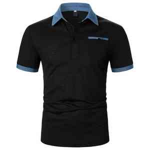Nuevo 2025 hombres para camisa Golf deportes tejido sólido tejido Premium Casual cremallera cuello transpirable - Product Image 1