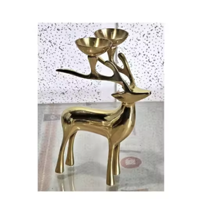 Tête de renne décoratif bois de cerf haut bougeoir Premium éclairage décoration mariage et événements Table bougeoirs - Product Image 2