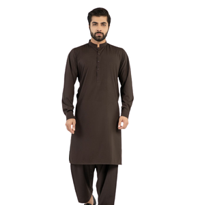 Shalwar Kameez respirant pour hommes, shalwar kurta uni pour hommes, tenue décontractée pour hommes, fabriqué au Pakistan, ensemble de costume 2 pièces de haute qualité - Product Image 3