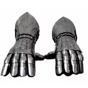 Guantes de Caballero Medieval, Armadura Gótica, Plateados y Pulidos, para SCA y Cosplay, Artesanía Metálica - Product Image 3