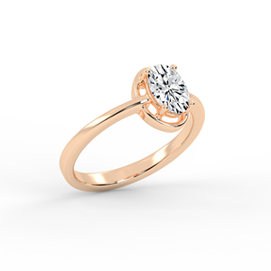 Élégante bague en or rose avec diamants de laboratoire-Bijoux de luxe durables pour toutes les occasions - Product Image 2