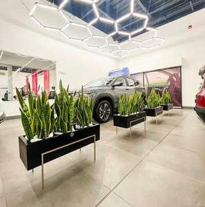 กระถางต้นไม้ไฟเบอร์กลาสปรับแต่งได้หลากหลายขนาดและสีสำหรับตกแต่งสวน - Product Image 1