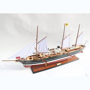 Gia Nhien, diseño personalizado del fabricante, modelo de barco de madera Imperial ruso, artesanía de alta calidad, regalos de negocios de Metal tallado - Product Image 3