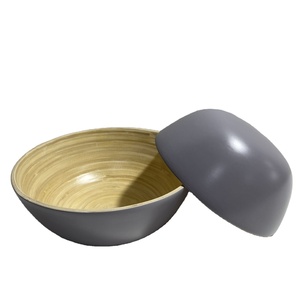 ชามไม้ไผ่พร้อมเครื่องเขินงานหัตถกรรมเป็นมิตรต่อสิ่งแวดล้อม - Product Image 2