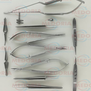 Offre Spéciale Medoria International Ciseaux Pièce Personnalisée Chirurgie De La Main 13 Pcs Yasargil Bulldog Castroviejo Ciseaux Pince À Épiler - Product Image 4