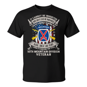 Camiseta de veterano de la 10ª División de Montaña, Fort Drum, Nueva York, ropa promocional premium - Product Image 2
