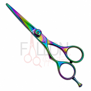 Ciseaux de coiffure professionnels Rainbow en acier inoxydable, ciseaux de barbier ergonomiques, logo personnalisé, ciseaux de coiffure - Product Image 5