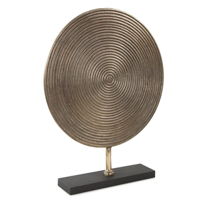 Sculpture en métal de finition antique de conception minimale pour la fonction de cadeau et d'attribution Conceptions personnalisées disponibles pour les hôtels au meilleur prix - Product Image 4