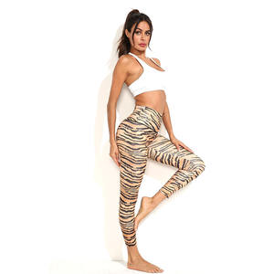 New Women's High Elastic Yoga Legging Quick Drying <b>Slim</b> Running Sports <b>Tights</b> Sublimation Training Legging with Logo Custom - Product Image 2