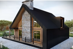 Casa Prefabricada Moderna de 3 Pisos con Estructura en A - Casa Triangular con Estructura Completa, <span class=keywords><strong>Villa</strong></span> de Acero Ligero - Product Image 3