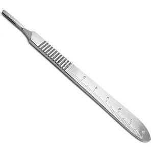 Professionnel 3 No. Poignée de scalpel chirurgical Conception ergonomique durable pour forceps Instruments Base d'outils chirurgicaux - Product Image 3