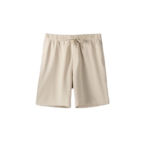 Nouveau blanc uni hommes personnalisé 100% coton 400gsm 100% coton épais polaire hommes ensembles courts conception respirante avec couleur unie - Product Image 4