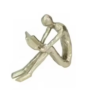 Meubles de table dorés pour la décoration de bureau Sculptures modernes et élégantes en métal pour l'artisanat d'oiseaux - Product Image 2