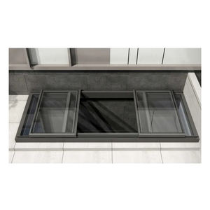 Style industriel personnalisé <span class=keywords><strong>petite</strong></span> <span class=keywords><strong>lucarne</strong></span> à <span class=keywords><strong>toit</strong></span> plat avec verre <span class=keywords><strong>de</strong></span> ventilation automatique et alliage d'aluminium pour villa sous-sol - Product Image 1