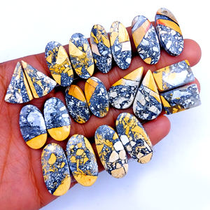 Vente en gros de jaspe Maligano DHORGEMS, pierres précieuses en vrac assorties, formes et tailles variées, pour la fabrication de bijoux et de boucles d'oreilles - Product Image 5