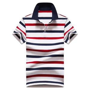 Nueva Camiseta Polo Clásica a Rayas para Hombre, de Algodón, Manga Corta, Bordada, Informal de Negocios, Camiseta Polo Moderna para Hombre - Product Image 3